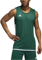 Adidas Basketbola T-krekls 3G Spee Rev Jrs Green White cena un informācija | Vīriešu T-krekli | 220.lv