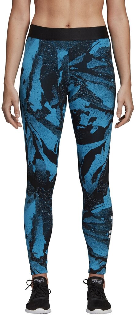 Adisas Legingi W E AOP Tights Blue cena un informācija | Sporta apģērbs sievietēm | 220.lv