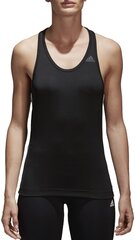 Блузка Adidas D2m Tank 3s Black White цена и информация | Спортивная одежда для женщин | 220.lv