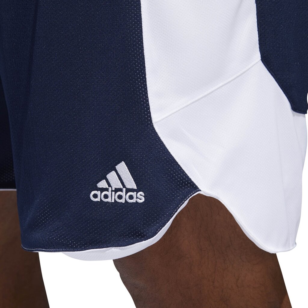 Adidas Basketbola Šorti Rev Crzy Ex Navy White цена и информация | Sporta apģērbs vīriešiem | 220.lv