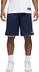Adidas Basketbola Šorti Rev Crzy Ex Navy White cena un informācija | Sporta apģērbs vīriešiem | 220.lv
