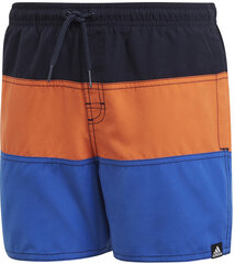 Плавательные шорты для подростков Adidas Yb Cb Shorts Sl Black Blue Orange цена и информация | Плавки для мальчиков | 220.lv