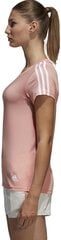 Adidas Krekliņš Essentials 3-Stripes Pink White cena un informācija | Sporta apģērbs sievietēm | 220.lv
