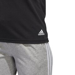 Adidas Krekliņš Ess 3S Slim Tee Black цена и информация | Спортивная одежда для женщин | 220.lv