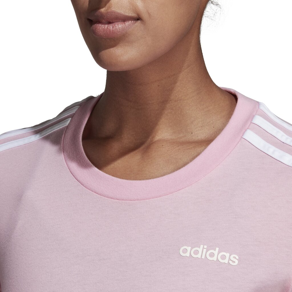 Adidas Krekliņš W E 3S Slim Tee Pink цена и информация | Sporta apģērbs sievietēm | 220.lv