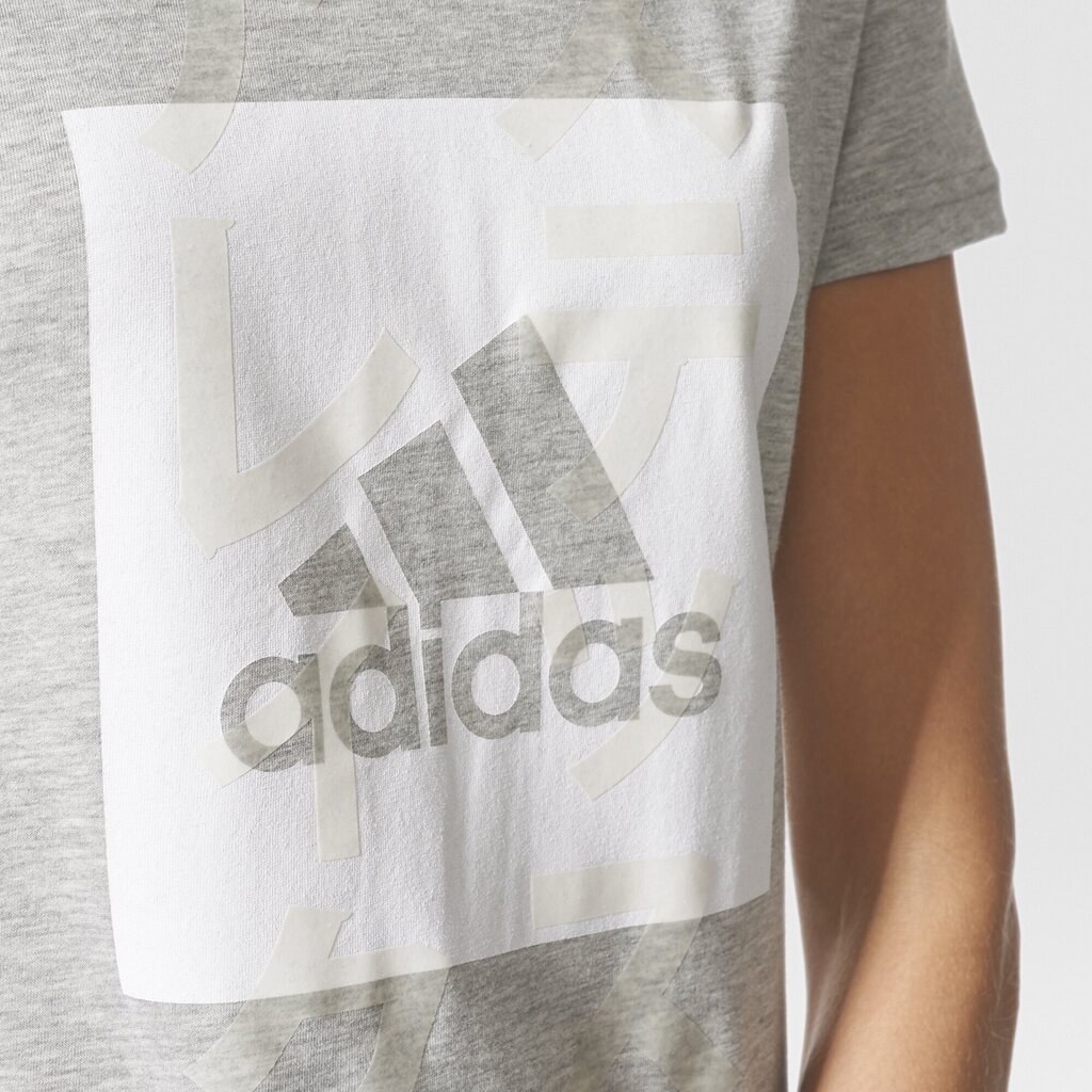 Adidas Krekliņš Id Badge Of Sport Tee Grey цена и информация | Sporta apģērbs sievietēm | 220.lv