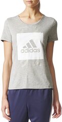 Adidas Блуза Id Badge Of Sport Tee Grey цена и информация | Спортивная одежда для женщин | 220.lv