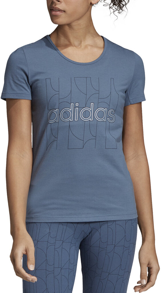 Adidas Krekliņš W Mo Pr T-Shirt Blue cena un informācija | T-krekli sievietēm | 220.lv