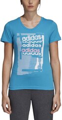 Блузка Adidas Linear Tee I Blue цена и информация | Женские футболки | 220.lv