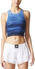 Блузка Adidas Crop Top Graph Mlg Blue цена и информация | Женские футболки | 220.lv