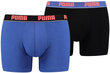 Puma Apakšveļa Basic Boxer Black Blue cena un informācija | Vīriešu apakšbikses | 220.lv