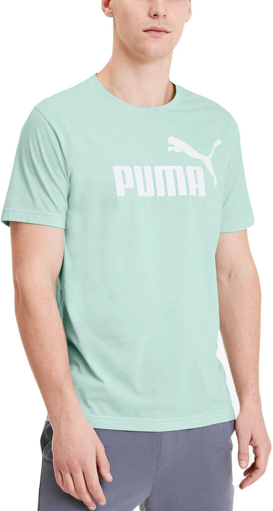 Puma T-krekls Ess + Heather Tee Mist Green цена и информация | Vīriešu T-krekli | 220.lv
