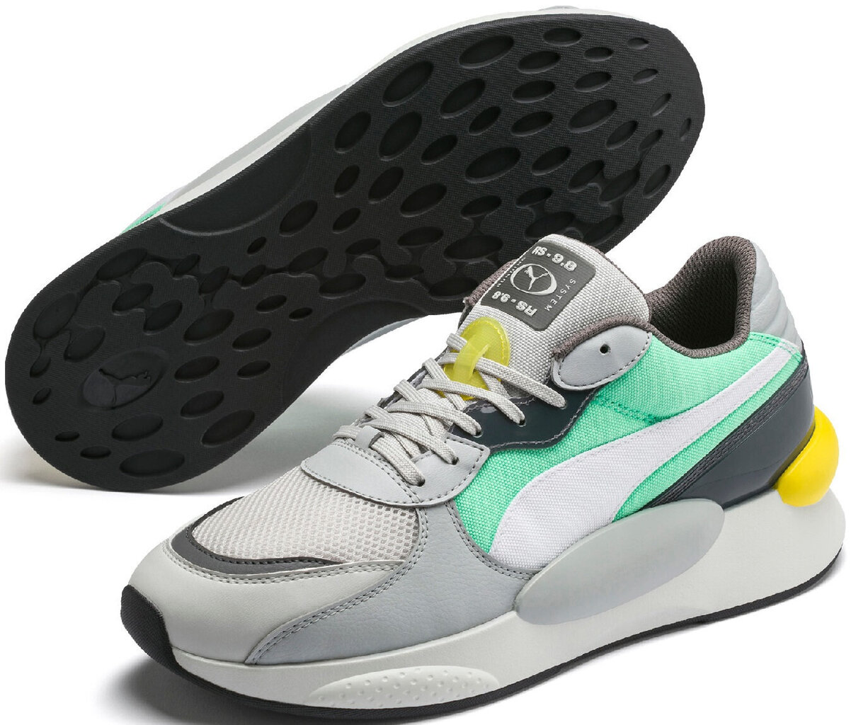 Puma Apavi RS 9.8 Fresh Grey Green Yellow cena un informācija | Sporta apavi vīriešiem | 220.lv