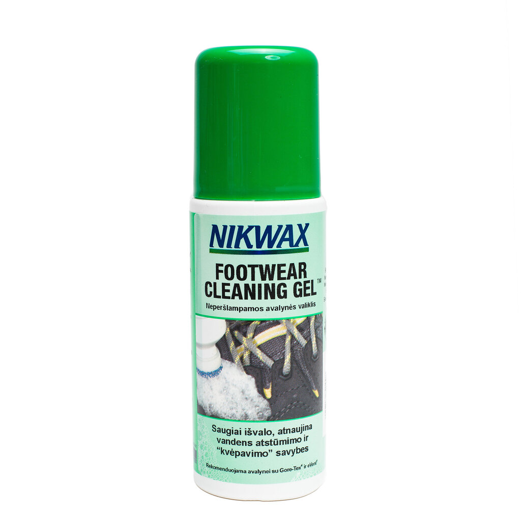 Ar sūkli iestrādājams apavu tīrīšanas līdzeklis Nikwax Footwear Cleaning Gel, 125 ml цена и информация | Tūrisma ekipējuma kopšanas līdzekļi | 220.lv