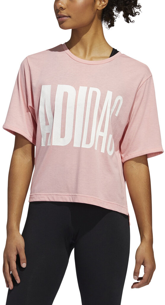 Adidas Krekliņš Univ Tee 1 W Pink цена и информация | Sporta apģērbs sievietēm | 220.lv