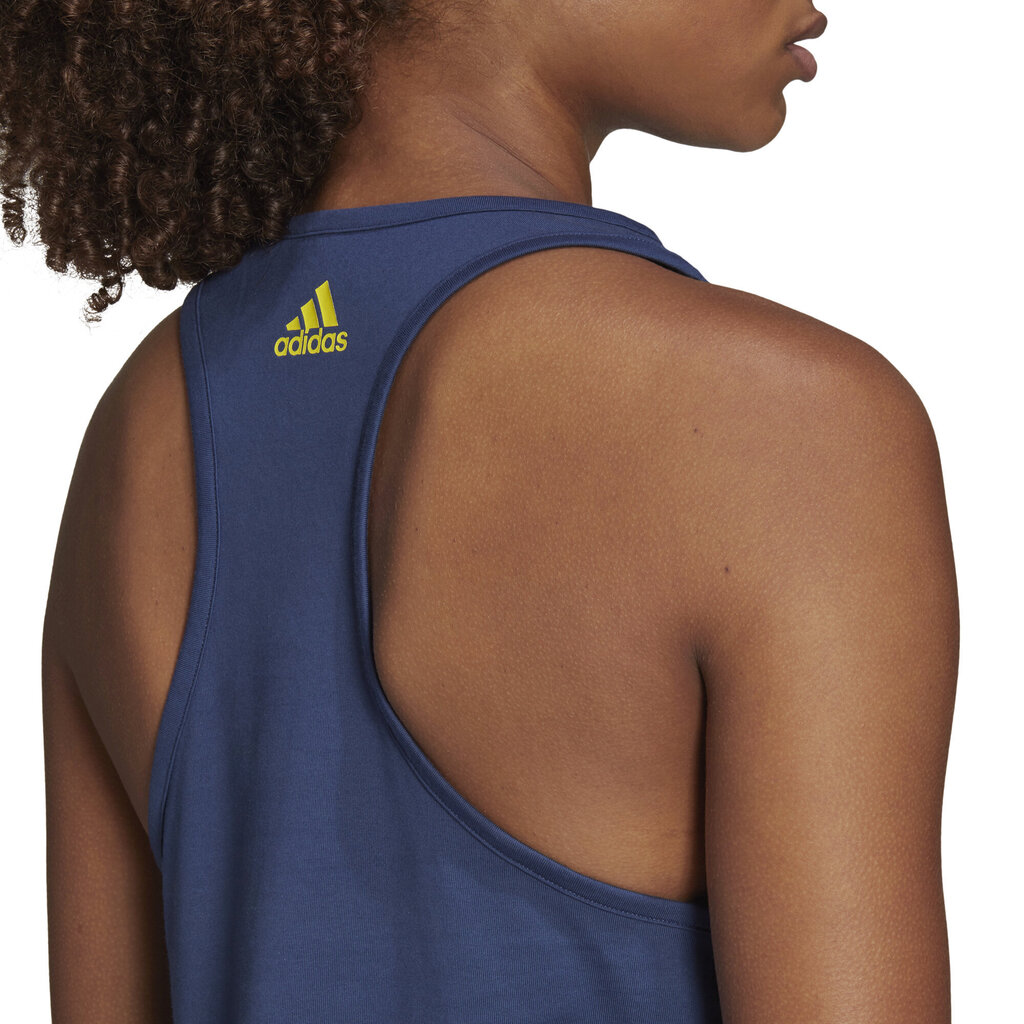 Adidas Krekliņš W Script Tank Blue cena un informācija | Sporta apģērbs sievietēm | 220.lv