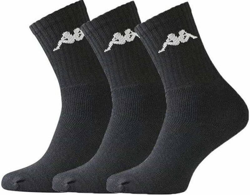 Kappa Zekes Sportsock Black cena un informācija | Vīriešu zeķes | 220.lv