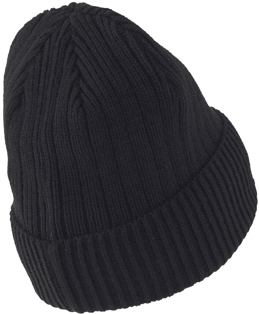 Puma Adītas cepures Ribbed Classic Beanie Black цена и информация | Vīriešu cepures, šalles, cimdi | 220.lv