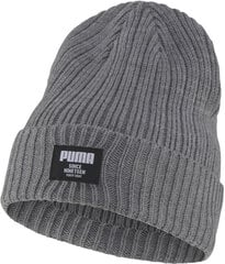 Puma Вязаные шапки Ribbed Classic Beanie Grey цена и информация | Мужские шарфы, шапки, перчатки | 220.lv