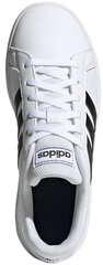 Adidas Apavi Pusaudžiem Grand Court K White цена и информация | Детская спортивная обувь | 220.lv