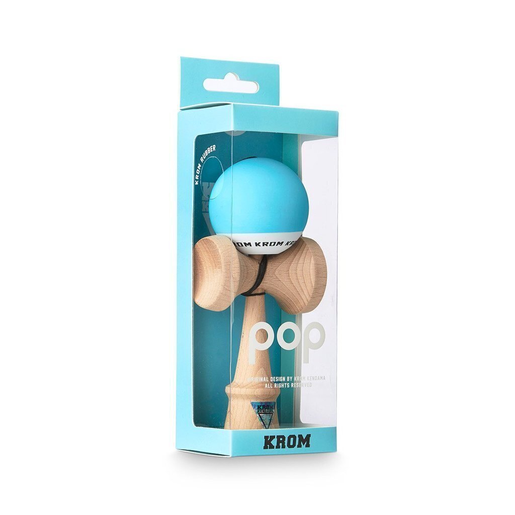 Klasiskās Japāņu rotaļlieta Krom Kendama POP Light Blue cena un informācija | Galda spēles | 220.lv