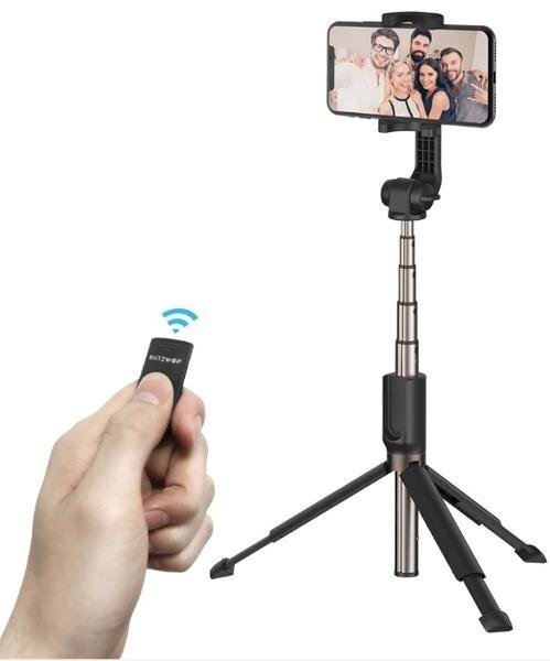 Selfiju nūja BlitzWolf BW-BS4 Black cena un informācija | Selfie Sticks | 220.lv