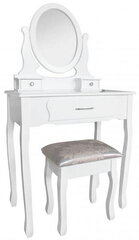 Косметический столик со стулом Sophia, белый цена и информация | Туалетные столики | 220.lv