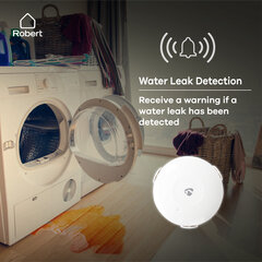 Robert Smart Wi-Fi Gudrais ūdens noplūdes sensors, water leak sensor (Nedis 5025027) cena un informācija | Sensori | 220.lv