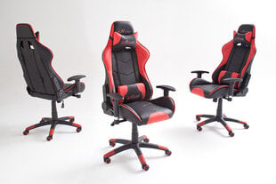 Spēļu krēsls MC Akcent McRacing 5, melns/sarkans цена и информация | Офисные кресла | 220.lv