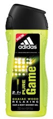 <p>Гель для душа для мужчин Adidas Pure Game 3-в-1, 250 мл</p>
 цена и информация | Мужская парфюмированная косметика | 220.lv