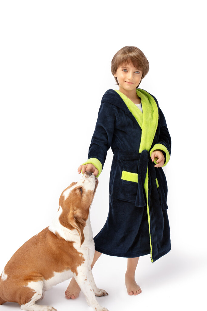 Zēnu halāts ENVIE Delfino (Tumši zilā krāsā) cena un informācija | Zēnu pidžamas, halāti | 220.lv
