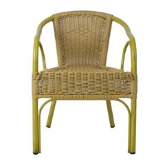 Krēsls Bambus, smilškrāsas цена и информация | Садовые стулья, кресла, пуфы | 220.lv