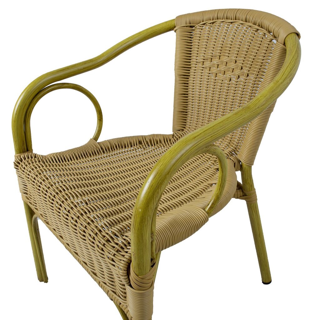 Krēsls Bambus, smilškrāsas cena un informācija | Dārza krēsli | 220.lv