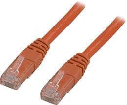 Patch kabelis Deltaco TP-65-OR, RJ45 UTP (CAT 6), 5.0 m cena un informācija | Kabeļi un vadi | 220.lv