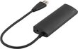 USB koncentrators Deltaco UH-481, USB A, 0.3 m cena un informācija | Adapteri un USB centrmezgli | 220.lv