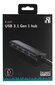 USB koncentrators Deltaco UH-481, USB A, 0.3 m цена и информация | Adapteri un USB centrmezgli | 220.lv
