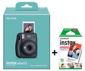 Fujifilm Instax Mini 11 (Sky Blue) + FUJIFILM Instax Mini Film (Glossy) (Color) 20 шт. фото листовки цена и информация | Фотоаппараты мгновенной печати | 220.lv