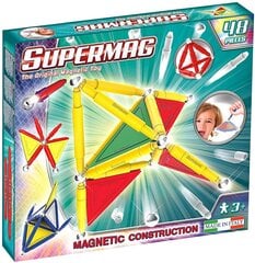Magnētiskais konstruktors Supermag Primary, 0151, 48 d. cena un informācija | Konstruktori | 220.lv