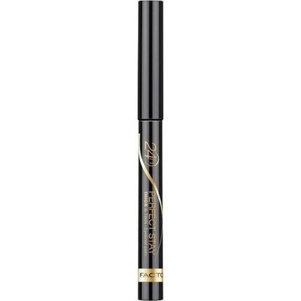 Šķidrs acu kontūra laineris Max Factor Stay Thick & Think, 01 Velvet Black цена и информация | Acu ēnas, skropstu tušas, zīmuļi, serumi | 220.lv