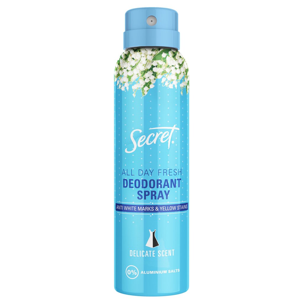 Sieviešu izsmidzināms dezodorants Secret Delicate, 150 ml cena un informācija | Dezodoranti | 220.lv