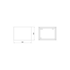 Зеркало Dubiel Vitrum Box, черное цена и информация | Зеркала | 220.lv
