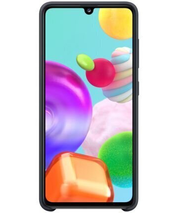 EF-PA415TBE Samsung Silicone Cover for Galaxy A41 Black цена и информация | Telefonu vāciņi, maciņi | 220.lv