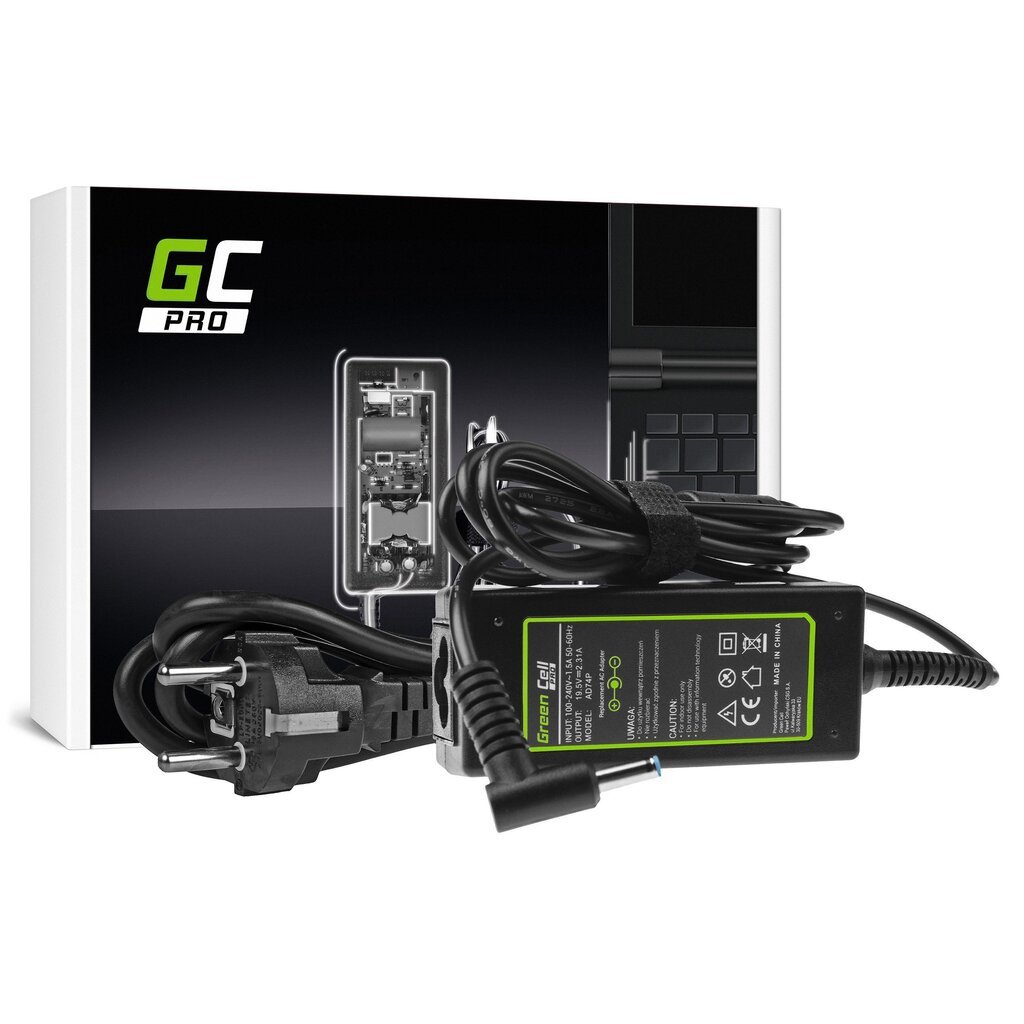 Zasilacz Ładowarka Green Cell PRO 19.5V 2.31A 45W do HP 250 G2 G3 G4 G5 255 G2 G3 G4 G5, HP ProBook 450 G3 G4 650 G2 G3 cena un informācija | Lādētāji portatīvajiem datoriem | 220.lv