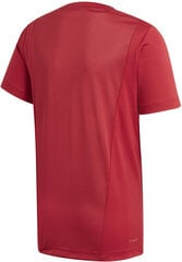 Футболка для подростков Adidas Yb Tr Lin Tee Burgundy цена и информация | Рубашки для мальчиков | 220.lv