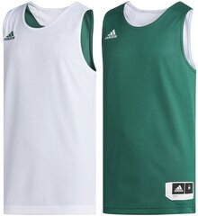 Adidas Basketbola T-krekls Pusaudžiem Y Rev Crzy Ex J White Green cena un informācija | Zēnu krekli | 220.lv