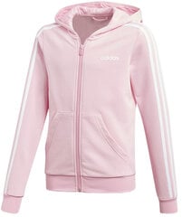 Adidas Džemperis Pusaudžiem Yg E 3S Fz Hoodie Pink cena un informācija | Jakas, džemperi, žaketes, vestes meitenēm | 220.lv