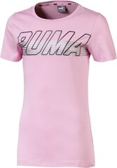 Puma Krekliņš Pusaudžiem Alpha Logo Tee Pale Pink cena un informācija | Krekli, bodiji, blūzes meitenēm | 220.lv