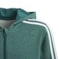 Adidas Džemperis Pusaudžiem Yb 3S Fz Hoodie Green cena un informācija | Zēnu jakas, džemperi, žaketes, vestes | 220.lv