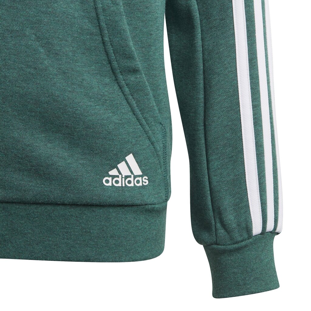 Adidas Džemperis Pusaudžiem Yb 3S Fz Hoodie Green cena un informācija | Zēnu jakas, džemperi, žaketes, vestes | 220.lv