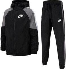 Nike Sporta Kostīms Pusaudžiem B Nsw Woven Track Suit Black Grey цена и информация | Комплекты для мальчиков | 220.lv